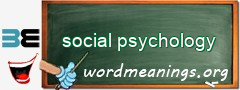 WordMeaning blackboard for social psychology